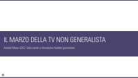 Gli ascolti della tv non generalista [SAT e DTT] - Marzo 2013 (analisi Starcom)